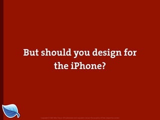 Web Builder 2.0 Workshop:  iPhone Design and Development Workshop