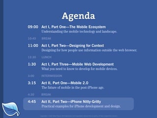 Web Builder 2.0 Workshop:  iPhone Design and Development Workshop
