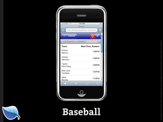 Web Builder 2.0 Workshop:  iPhone Design and Development Workshop