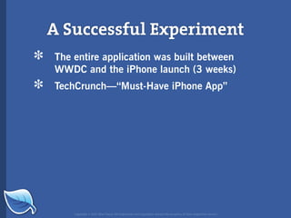 Web Builder 2.0 Workshop:  iPhone Design and Development Workshop