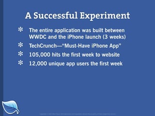 Web Builder 2.0 Workshop:  iPhone Design and Development Workshop