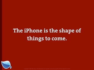 Web Builder 2.0 Workshop:  iPhone Design and Development Workshop