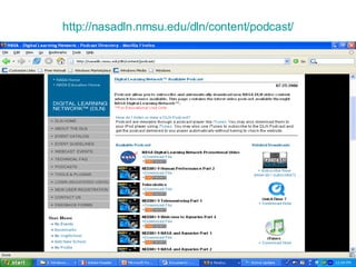 http://nasadln.nmsu.edu/dln/content/podcast/ 
