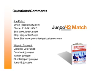 Online Content Marketing Presentation from Joe Pulizzi for Web Content 2008 Chicago