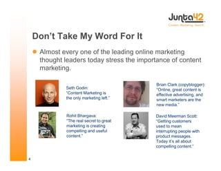 Online Content Marketing Presentation from Joe Pulizzi for Web Content 2008 Chicago