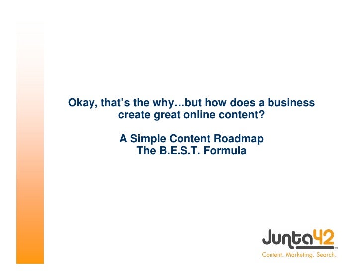 Okay, that’s the why…but how does a business
              create great online content?

              A Simple Content Ro...