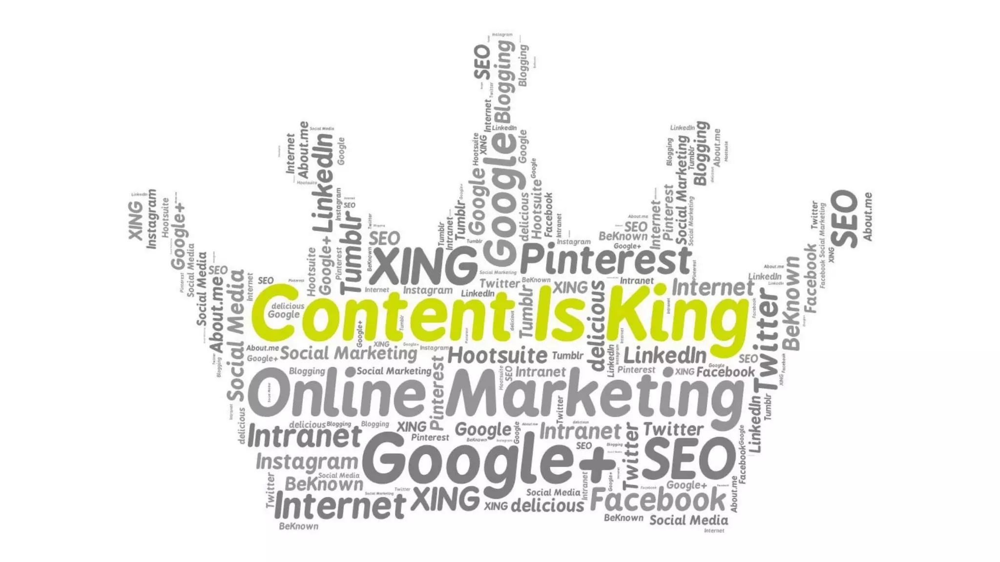 Content is King
 
