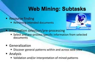 Web content mining | PPTX