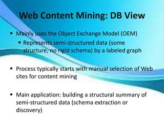 Web content mining | PPTX