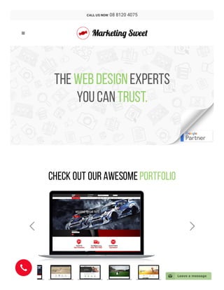 TheWebDesignexperts
youcantrust.
Check Out Our Awesome Portfolio
 

CALL US NOW  08 8120 4075
📧 Leave a message
 
