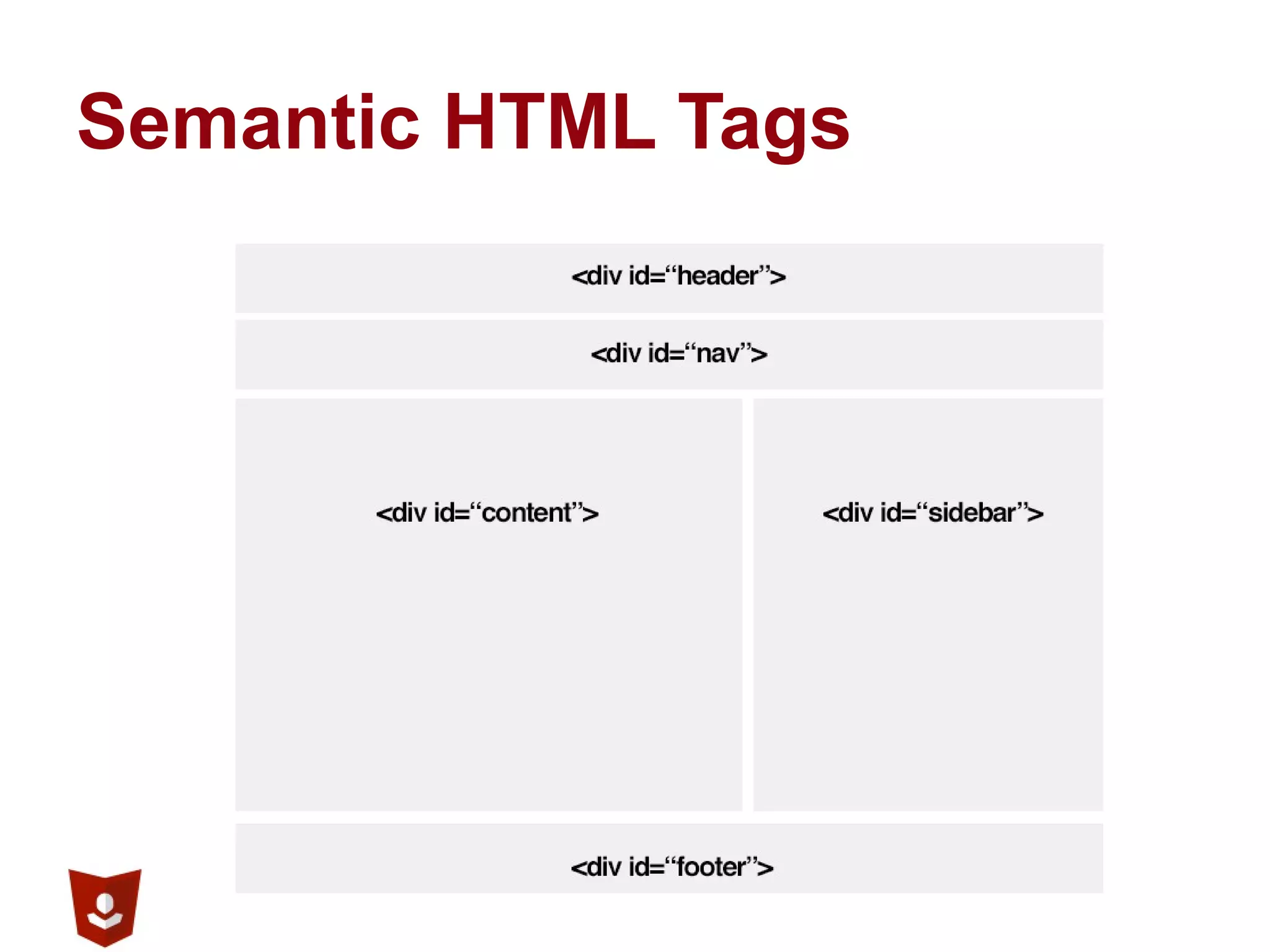 Semantic HTML Tags