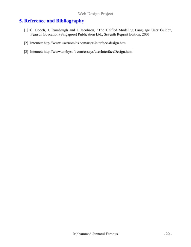 Web Design Project Report