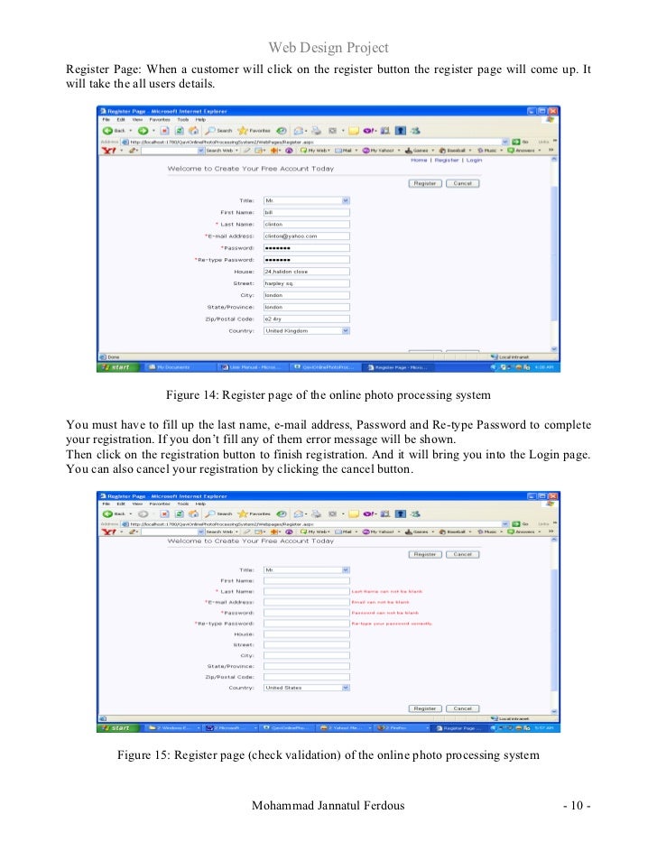 web design project report sle web design project report web design project report sle web design project report