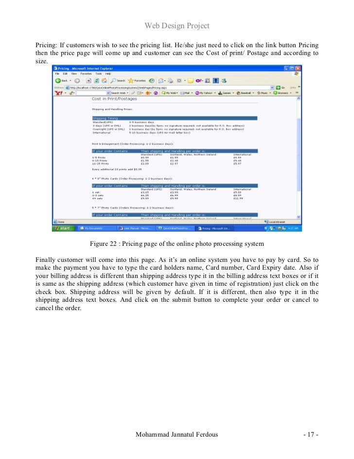 web design project report sle web design project report web design project report sle web design project report