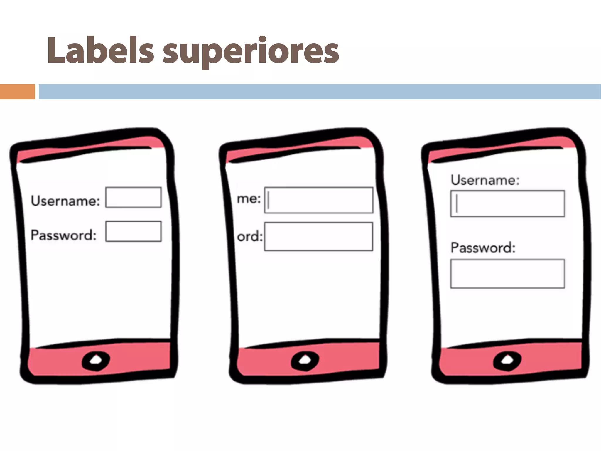 Labels superiores
 