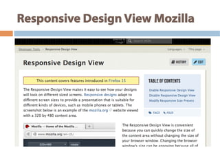 Responsive Design View Mozilla
 