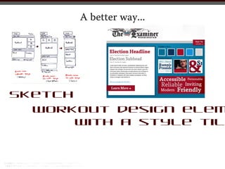 A better way...




Sketch
  Workout design elem
       with a style til
 