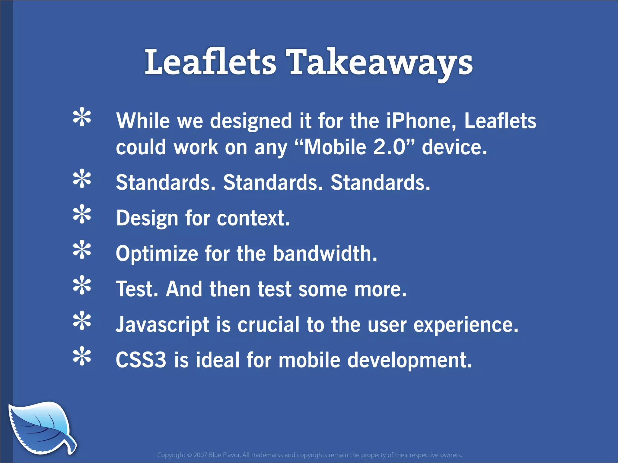 Web Design World 2007: iPhone Design and Development Workshop