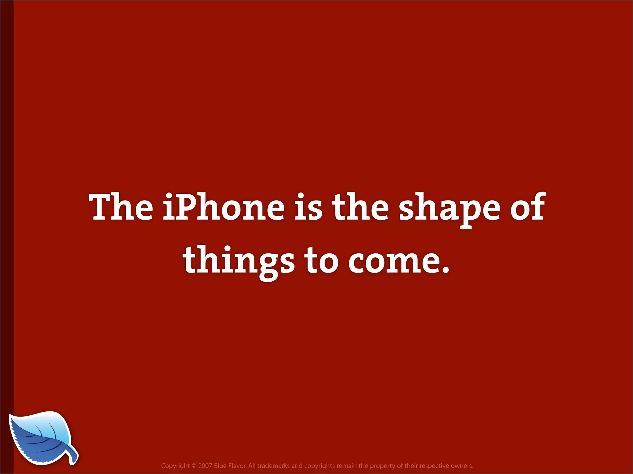 Web Design World 2007: iPhone Design and Development Workshop