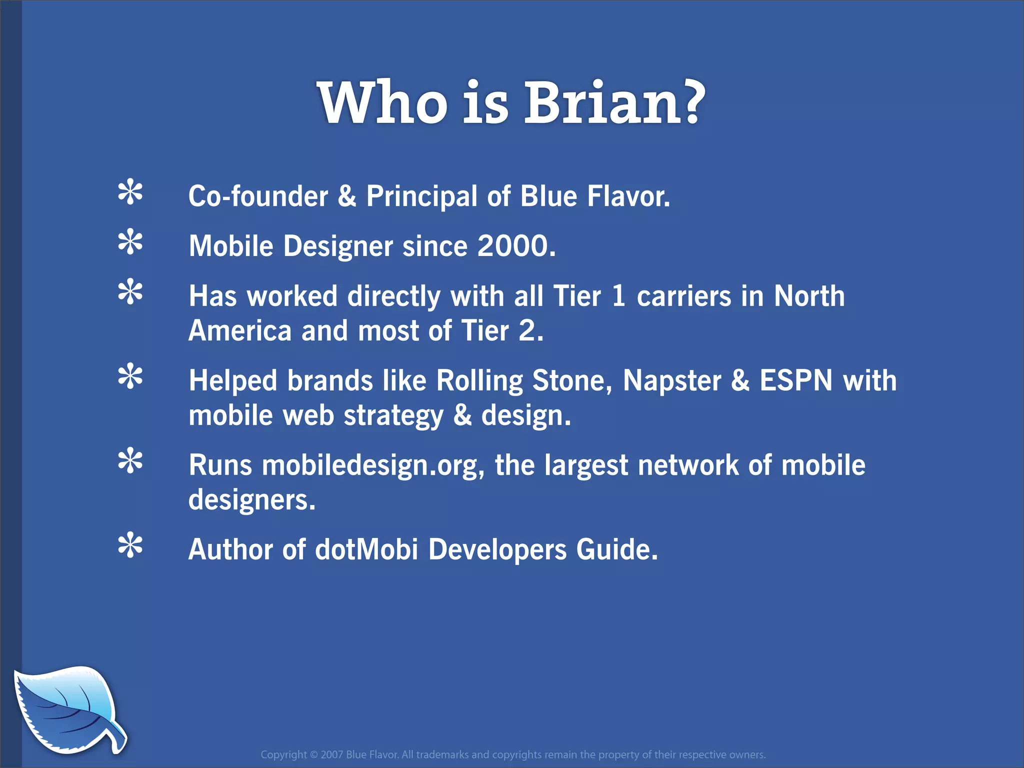 Web Design World 2007: iPhone Design and Development Workshop