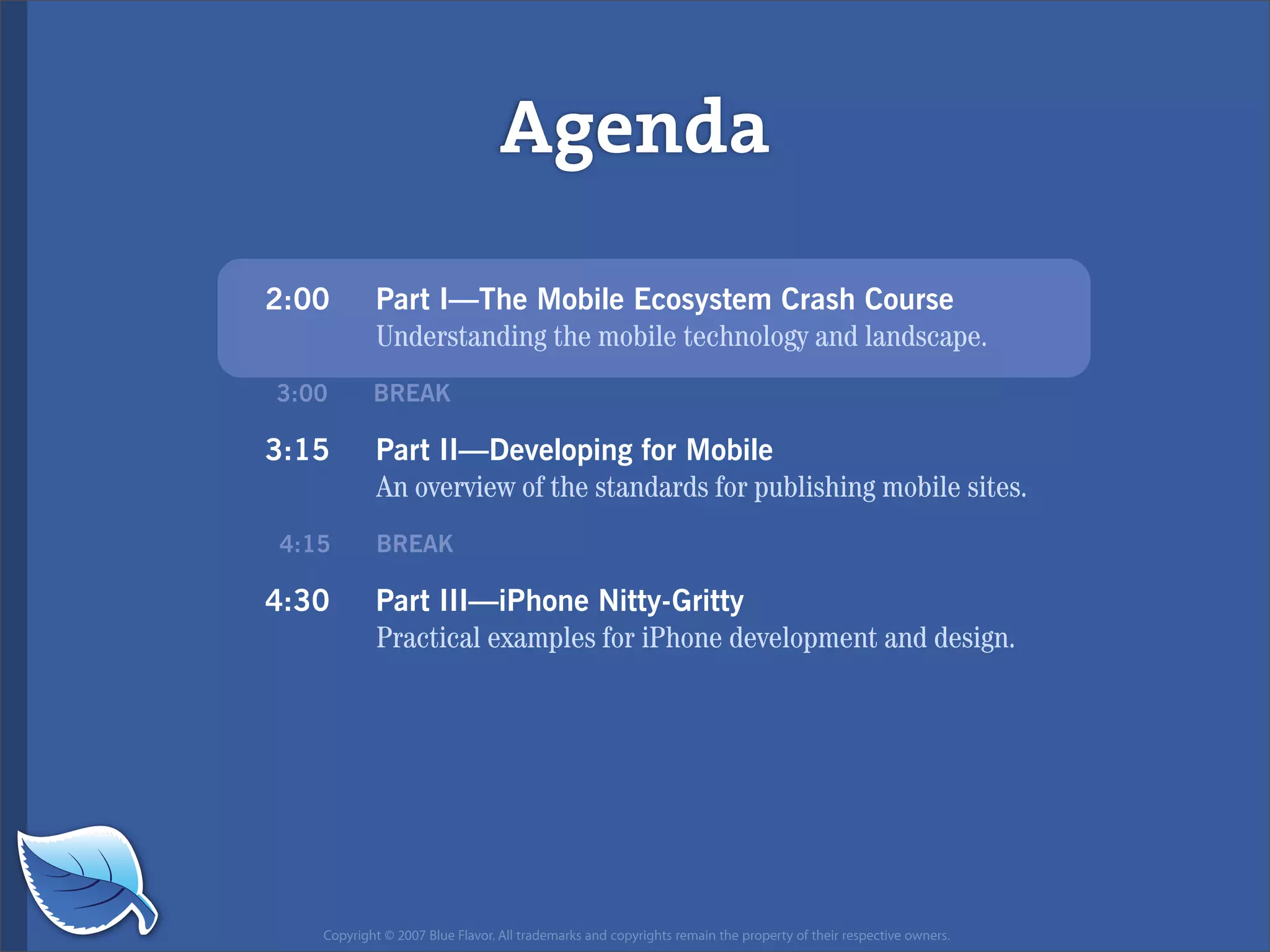 Web Design World 2007: iPhone Design and Development Workshop