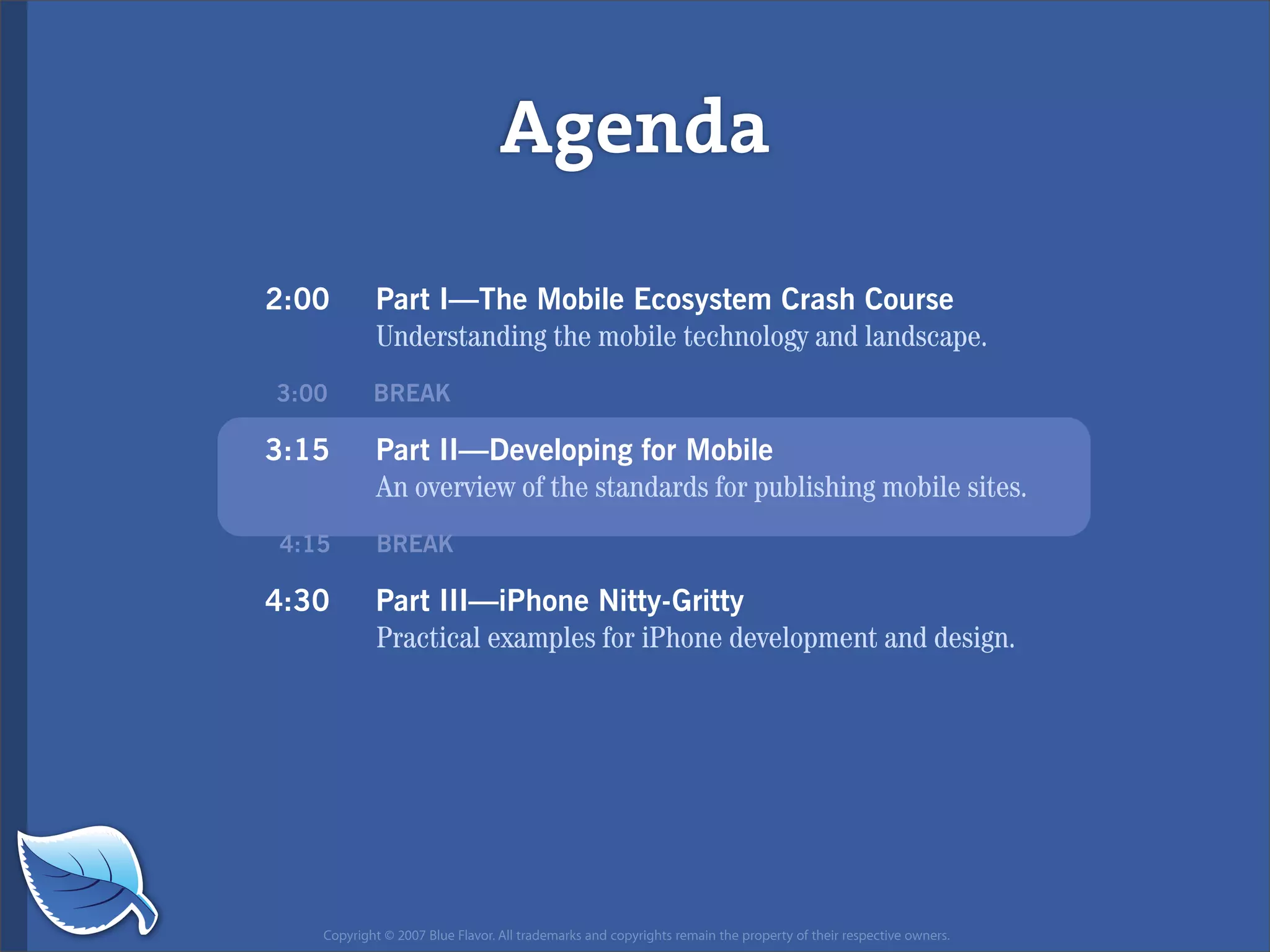 Web Design World 2007: iPhone Design and Development Workshop