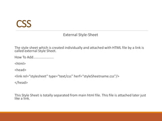 Web designing (2) - CSS Basic Coding | PPT