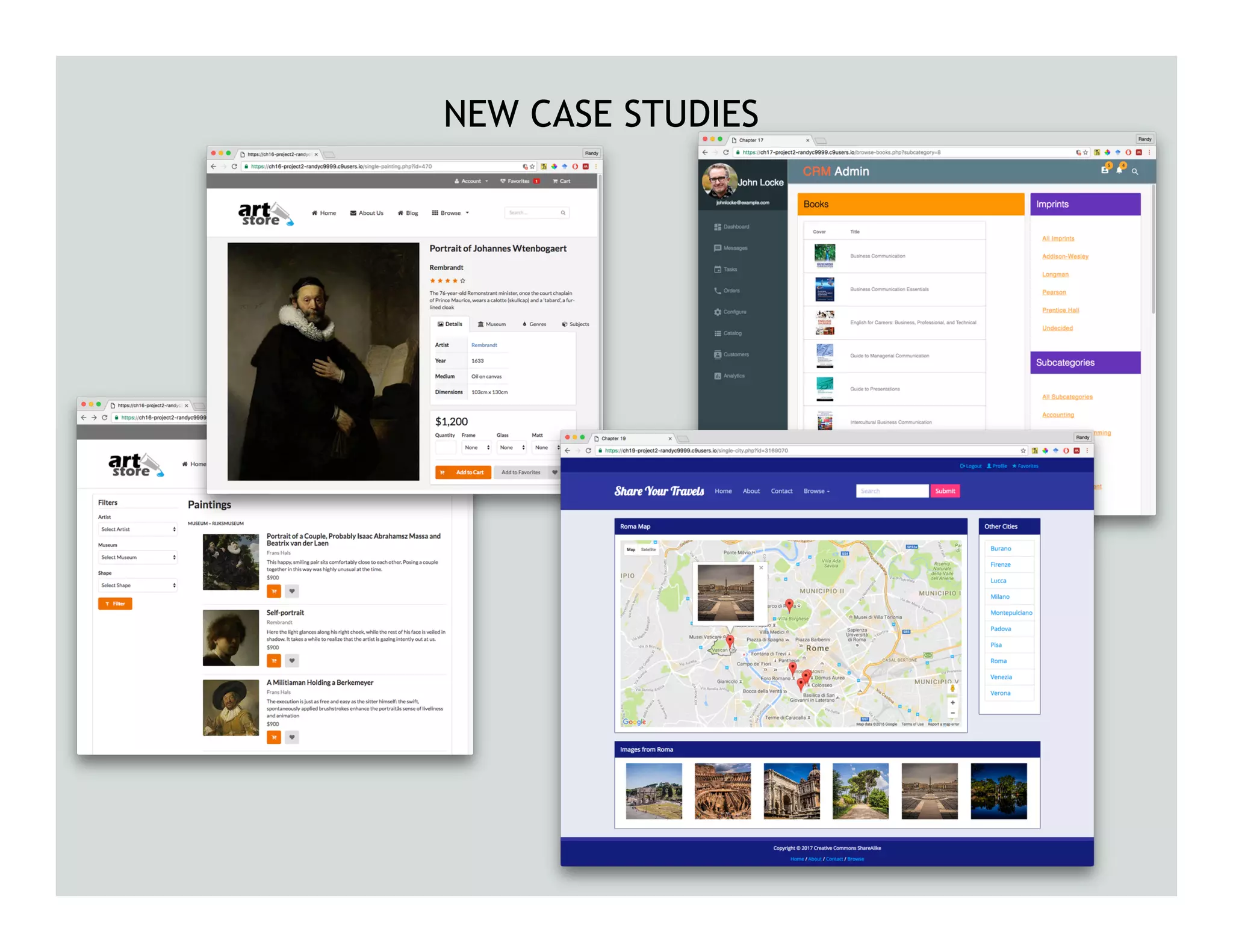 NEW CASE STUDIES
 