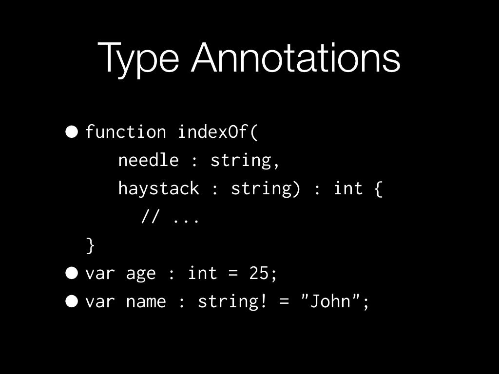 different types of annotations different types of annotations