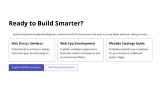 Web Development Using Artificial Intelligence Research | PPTX