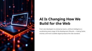 Web Development Using Artificial Intelligence Research | PPTX