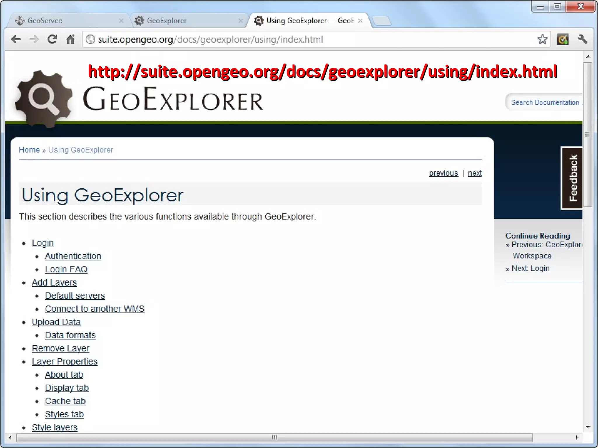 http://suite.opengeo.org/docs/geoexplorer/using/index.html
 