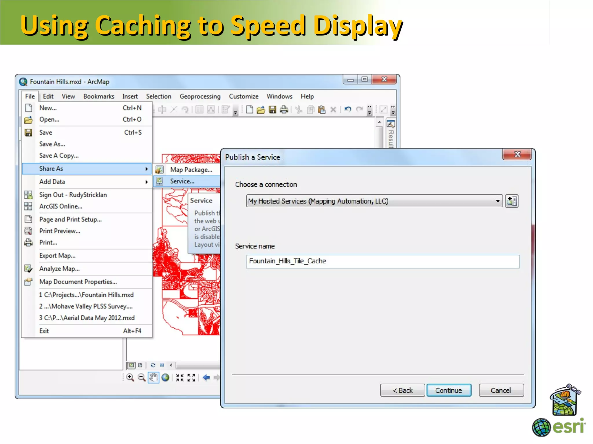 Using Caching to Speed Display
 
