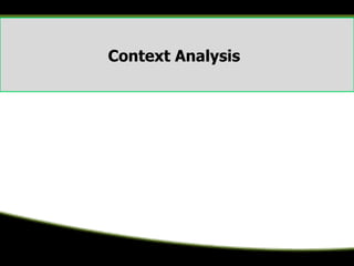 Context Analysis
 