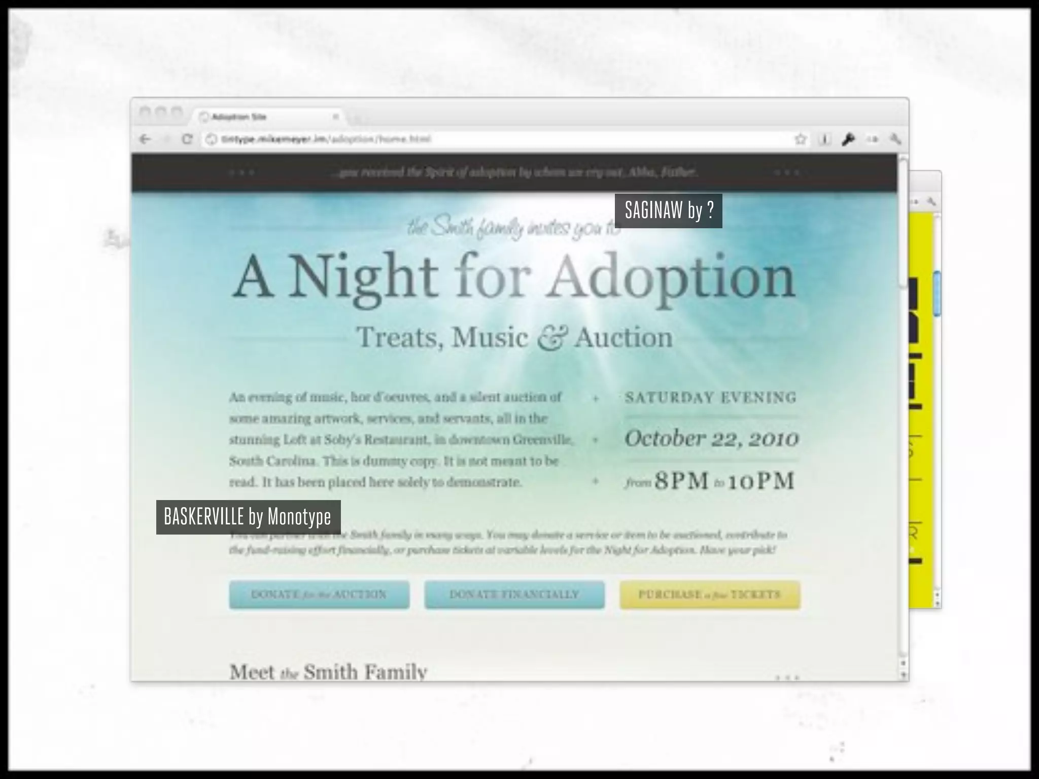 SAGINAW by ?




BASKERVILLE by Monotype
 