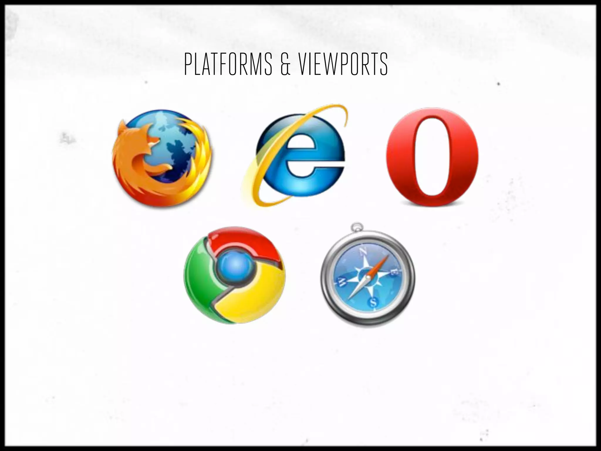 PLATFORMS & VIEWPORTS
 