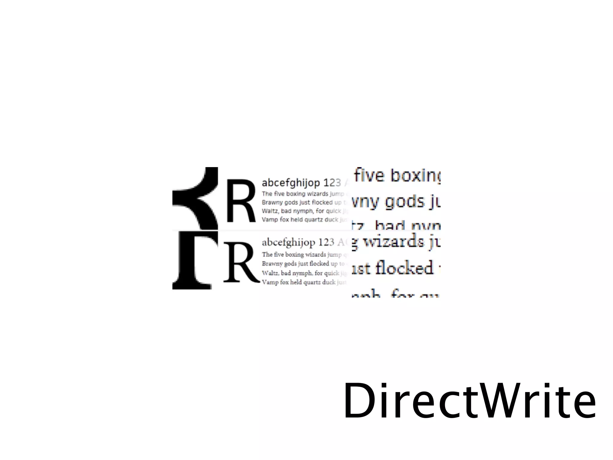 Core Text
DirectWrite
 