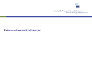 Bias der Suchmaschinen
•  Drei Ebenen von Suchmaschinen-Bias (Weber, 2011)
–  Implementierung der Suchmaschine
–  Verhalten der Anbieter von Inhalten
–  Nutzung von Suchmaschinen
à  Eine „verzerrungsfreie“ Suchmaschine kann es nicht geben
•  Verzerrungen werden zum Problem durch die Kombination von
•  Dominanz des Modells „algorithmische Web-Suchmaschine“
•  Dominanz von Google in diesem Bereich
•  Nutzerverhalten
 