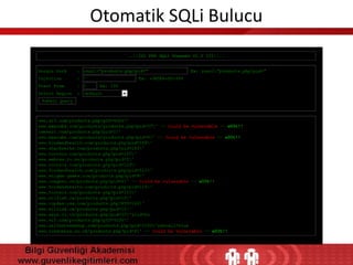 Otomatik SQLi Bulucu

 