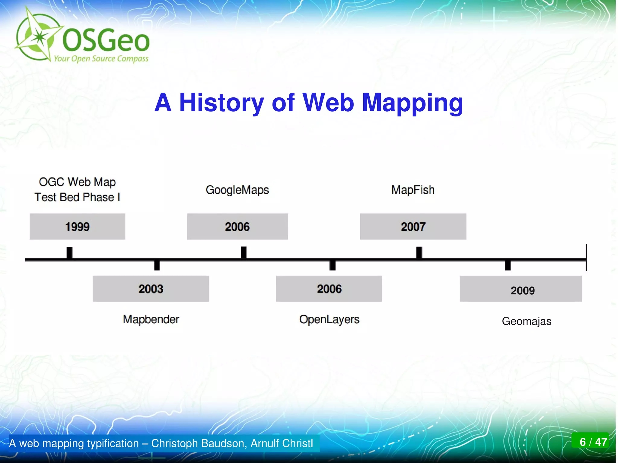 OSGeo Web Mapping Software Comparison - OSGeo Web Mapping Software Comparison 6 2048 