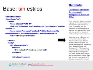 Base:  sin  estilos 