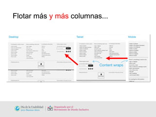 Flotar más  y más  columnas... 