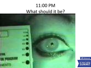 11:00 PM
What should it be?
 