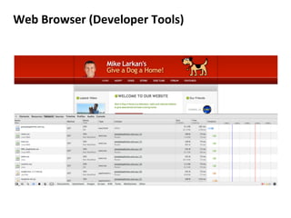 Web	
  Browser	
  (Developer	
  Tools)	
  
 