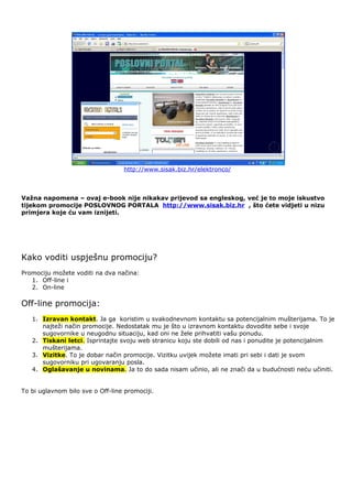 Osobni kontakti sisak