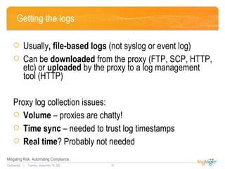 Web Proxy Log Analysis and Management 2007 | PPT