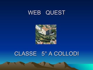 WEB  QUEST   CLASSE  5° A COLLODI 
