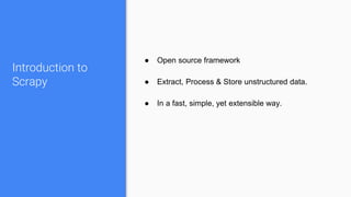 Web scraping using scrapy - zekeLabs | PPTX