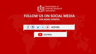 FOLLOW US ON SOCIAL MEDIA
FOR MORE UPDATES
AOFIRSS
AOFIRS
 