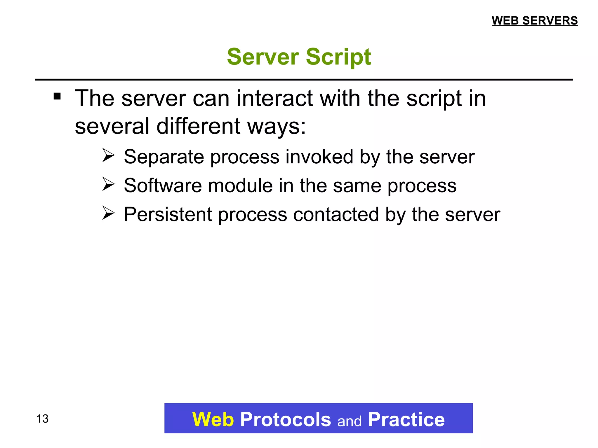 Web Servers (ppt) | PPT | Web Hosting | Internet